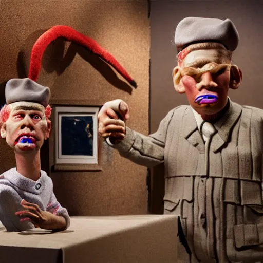 Image similar to mandatory diversity claymation by otto dix, hyperrealistic, masterpiece, aesthetic