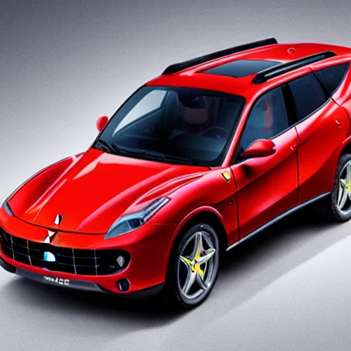 Prompt: a ferrari suv