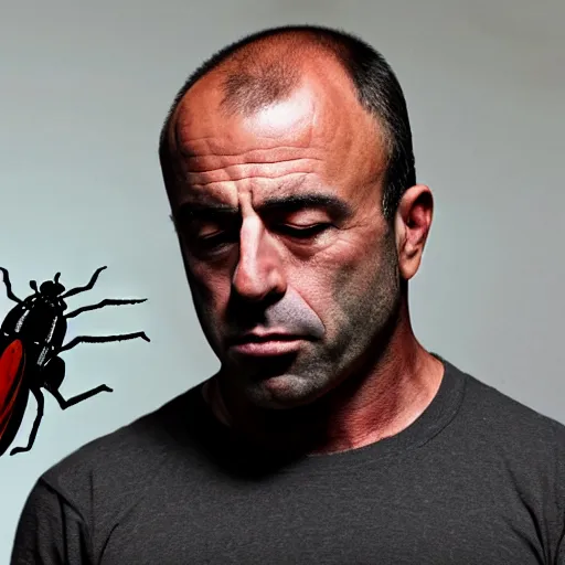 Prompt: joe rogan eating a bug