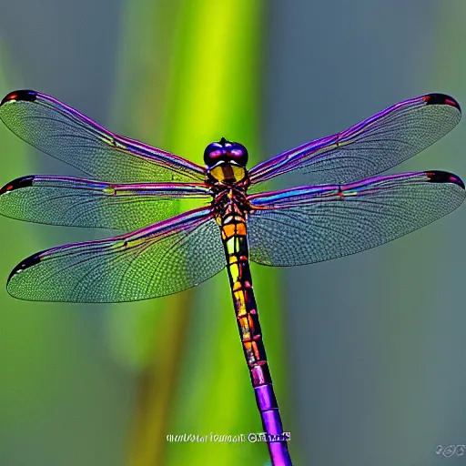 Image similar to iridescent dragonfly