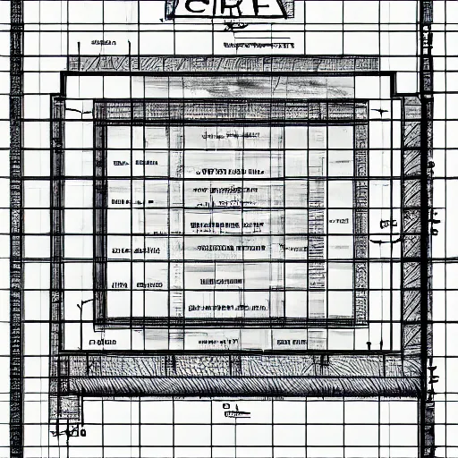 Prompt: SCP-914, blueprint