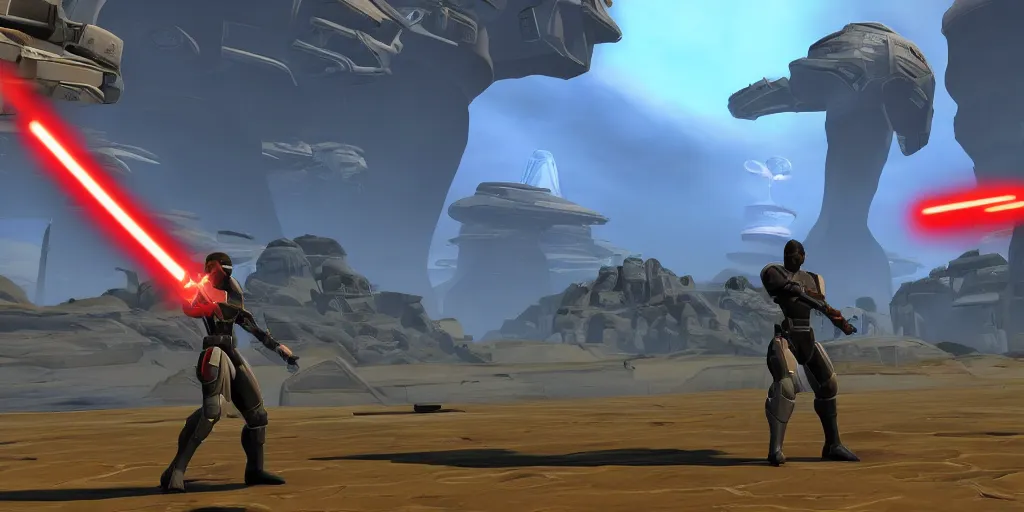 Prompt: screenshot, obama in swtor