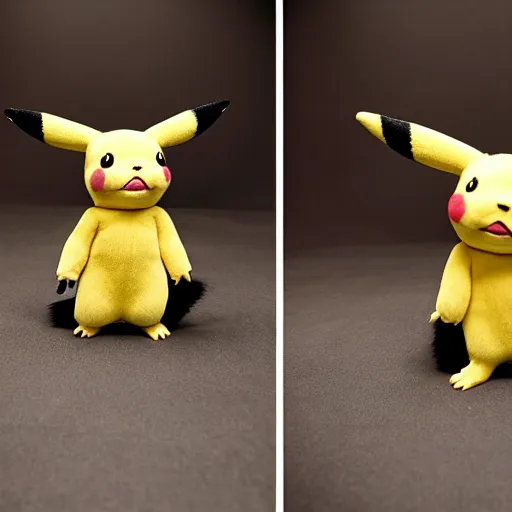 Image similar to model pikachu cute pikachu at a model photoshoot studio lighting by annie leibovitz