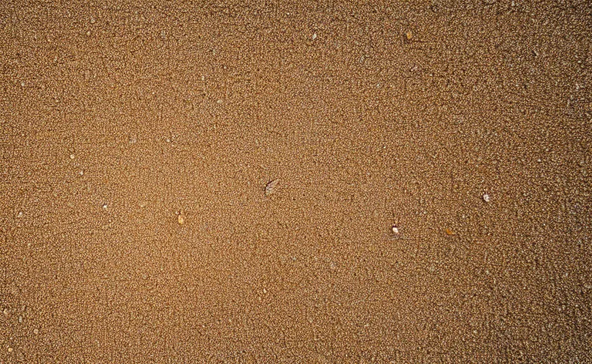 Image similar to top view of beach sand, natural light, cinematic lighting, 8 k