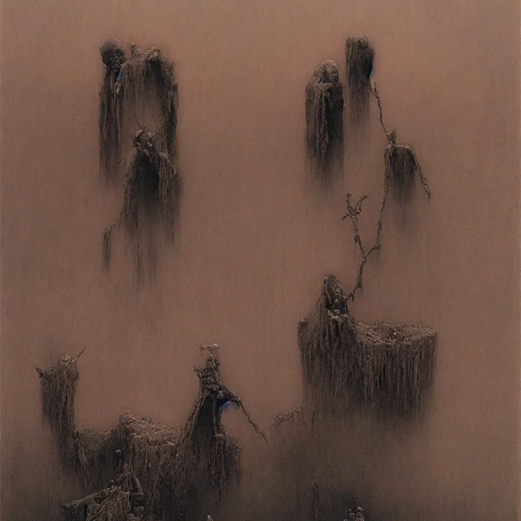 Image similar to death, zdislaw beksinski