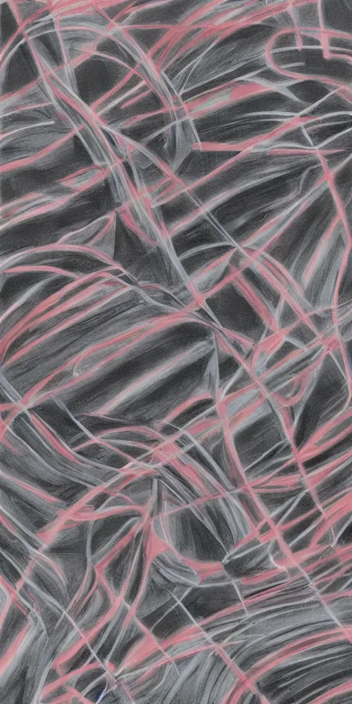 Prompt: a marvel comics painting of graphite with lines in french rose