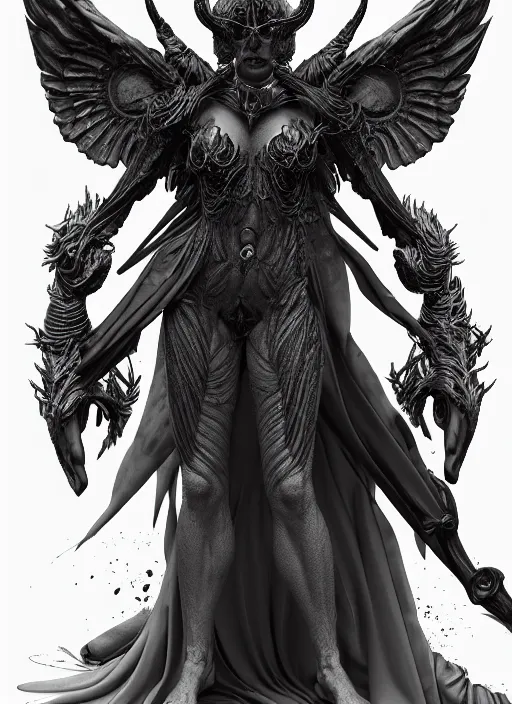 Image similar to hyper detailed ultra sharp of a beautiful azazello is one of the demonic and mystical characters in the work, a negative character in biblical stories, a fallen angel who opposed the will of god. trending on artstation, 8 k