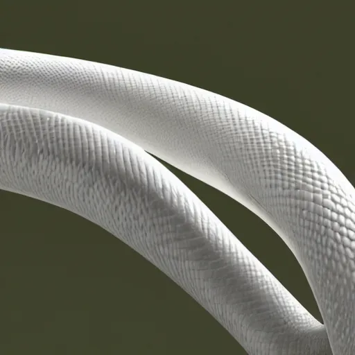 Image similar to white snake 3 d realistic soft light