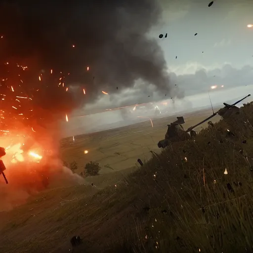 Image similar to the battle of the Somme, Battlefield 1 screenshot