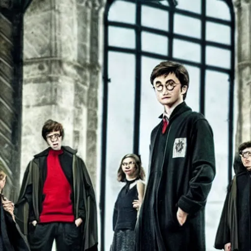 Prompt: harry potter in money heist