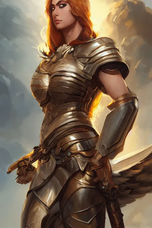 Image similar to amazon valkyrie athena, d & d, fantasy, portrait, highly detailed, headshot, digital painting, trending on artstation, concept art, sharp focus, illustration, art by artgerm and greg rutkowski and magali villeneuve