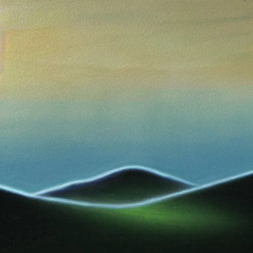 Image similar to alien landscape in the style of edward hoper