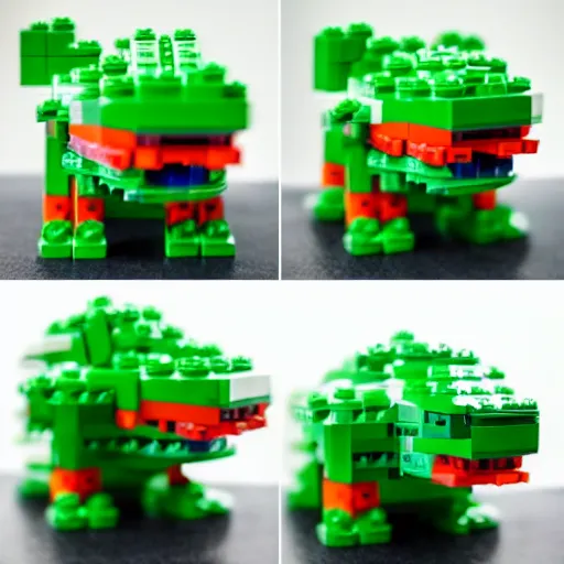 Prompt: Bulbasaur lego