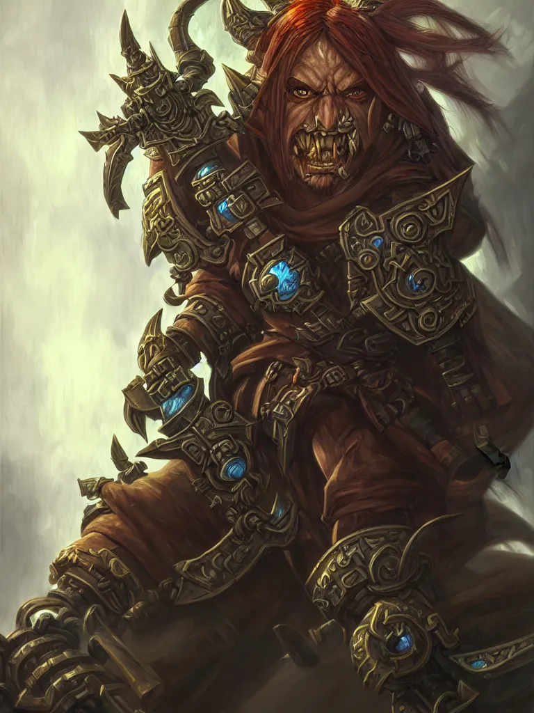 Prompt: World of Warcraft legendary rogue character portrait drawn by Katsuhiro Otomo, photorealistic style, intricate detailed oil painting, detailed illustration, oil painting, painterly feeling, centric composition singular character