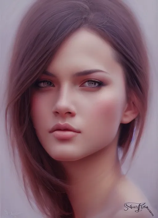 Image similar to photo of a gorgeous young woman in the style of stefan kostic, realistic, sharp focus, 8k high definition, insanely detailed, intricate, elegant, art by stanley lau and artgerm