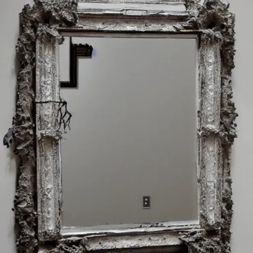 Prompt: haunted mirror