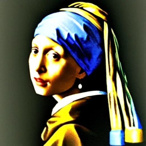 Image similar to joey butafuco from friends as the girl with the pearl earring