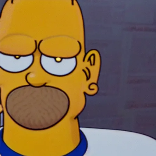 Image similar to a photograph of Homer Simpson in real life