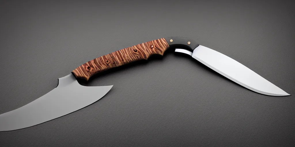 Prompt: impressive render of KA-BAR knife, octance render, max graphics, high quality, detailed, lightning, raytracing