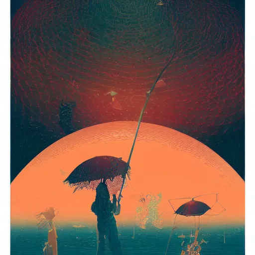 Image similar to illustration of Happiness, by Victo Ngai and James Gilleard and Bruce Pennington