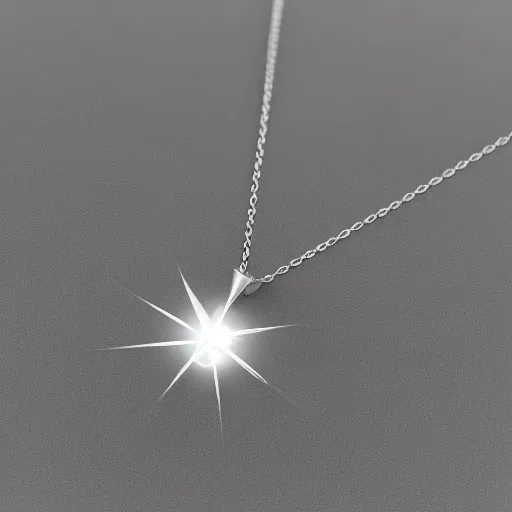 Prompt: a silver constellation necklace pendant, 3 d rendering