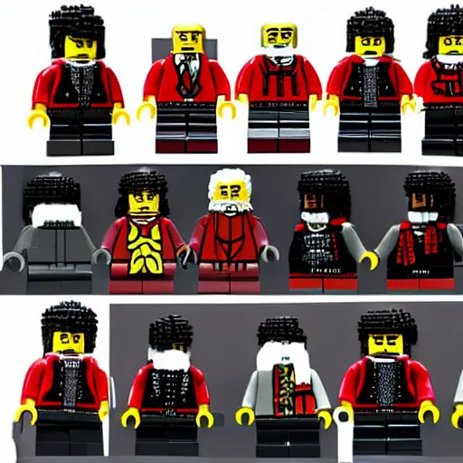 Prompt: karl marx in lego style