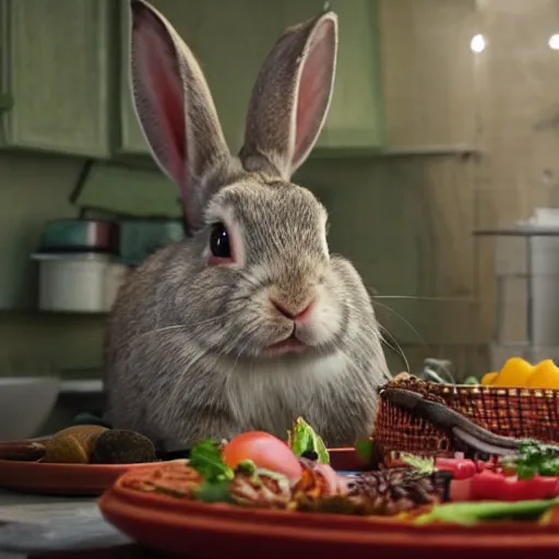 Image similar to a rabbit in the movie ratatouile