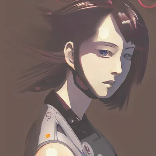 Re-l Mayer from Ergo proxy, female anime character art, Stable Diffusion