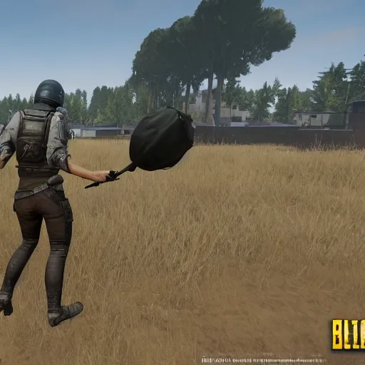 Image similar to pubg hot - dropping at pochinki