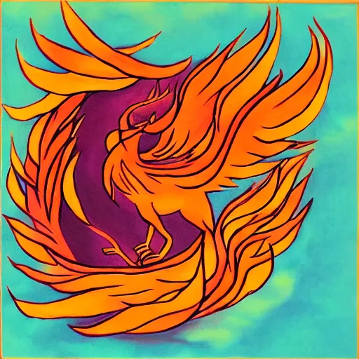 Image similar to phoenix in fire by rupi kaur