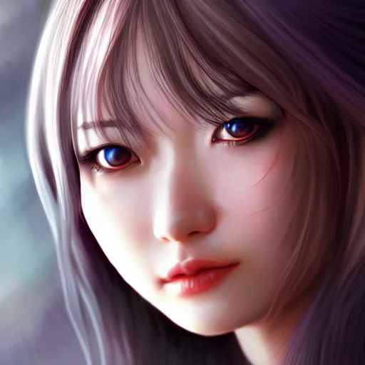 Image similar to Rinoa heartilly fantasy, hyper realistic, highly detailed, digital painting, artstation, illustration, concept art by hyung tae