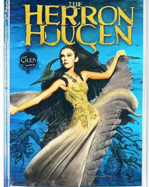 Prompt: 'The Heron Queen' blu-ray DVD case still sealed in box, ebay listing