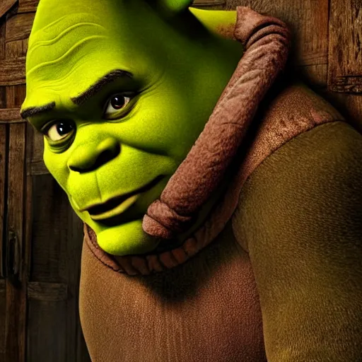 Image similar to shrek on death row