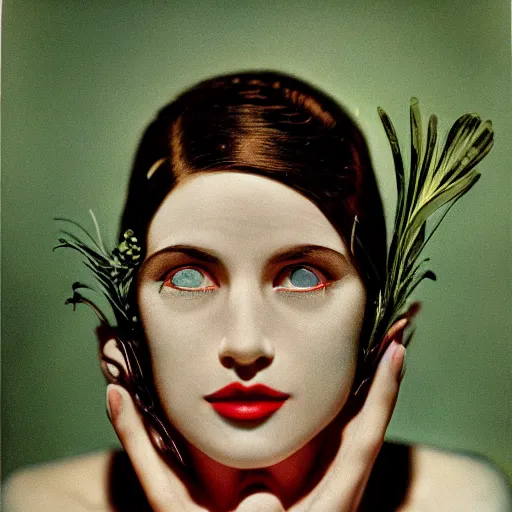 Image similar to beautiful schizophrenic superhuman, lush detail, national geographic, steichen, herb ritts, ultra - realistic, hyperrealism, isotonic