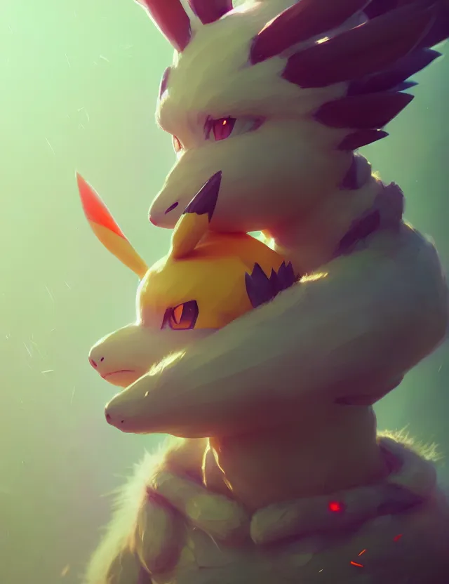 Image similar to a beautiful portrait of a pokemon trainer. character design by cory loftis, fenghua zhong, ryohei hase, ismail inceoglu and ruan jia. artstation, volumetric light, detailed, photorealistic, fantasy, rendered in octane