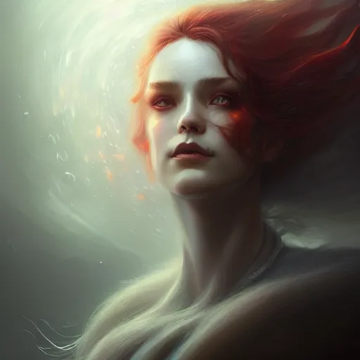 Image similar to Magician, female, fantasy, flames, frost, dramatic, intricate, elegant, highly detailed, digital painting, artstation, concept art, smooth, sharp focus, illustration, octane render, art by Leesha Hannigan, Ross Tran, Thierry Doizon, Kai Carpenter, Ignacio Fernández Ríos