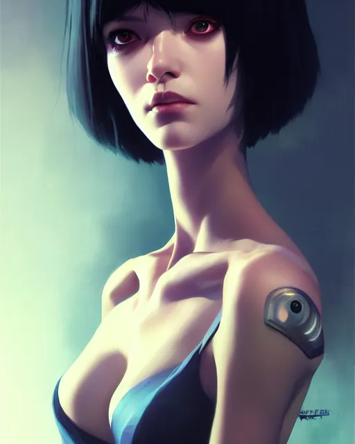 Image similar to portrait hades game Thanatos Perfect face, fine details. by Ilya Kuvshinov katsuhiro otomo ghost-in-the-shell, magali villeneuve, artgerm, rutkowski, WLOP Jeremy Lipkin and Giuseppe Dangelico Pino and Michael Garmash and Rob Rey