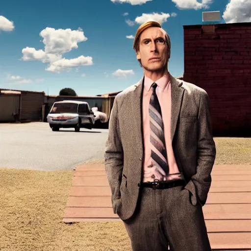 Image similar to Live Action Still of Jerma in Better Call Saul, real life, hyperrealistic, ultra realistic, realistic, highly detailed, epic, HD quality, 8k resolution, body and headshot, film still