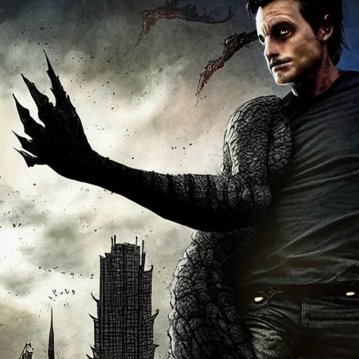 Image similar to dark tower, godzilla, overgrown, last day alive