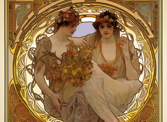 Image similar to a thousand hands dance, alphonse mucha, 8 k