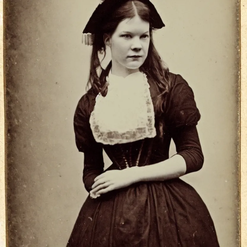 Image similar to amy bruni looking beautiful 1 8 0 0 s vintage photo, candid photo, 8 k,