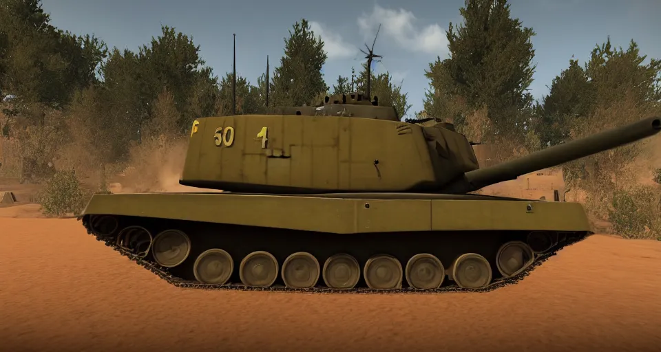 Image similar to a screenshot of killdozer!!! in the game war thunder, vehicle profile, ( ( ( ( ( ( world of tanks ) ) ) ) ) ), 4 k