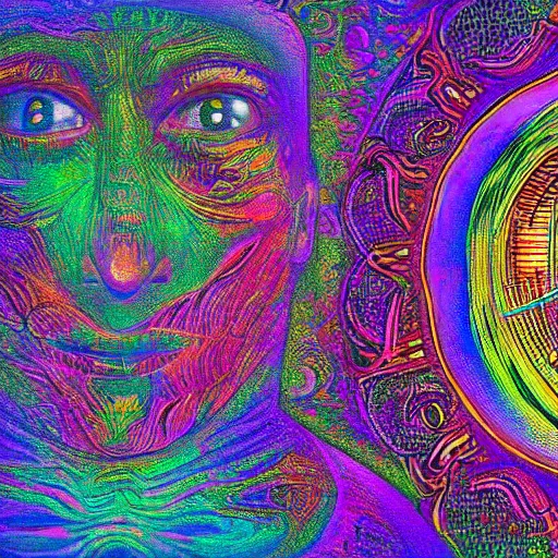 Prompt: god in the eyes of someone on dmt