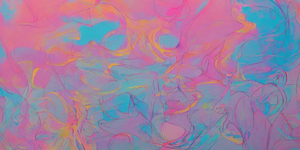 Prompt: an abstract rendering of abstraction pastel colors by James Jean, trending on artstation