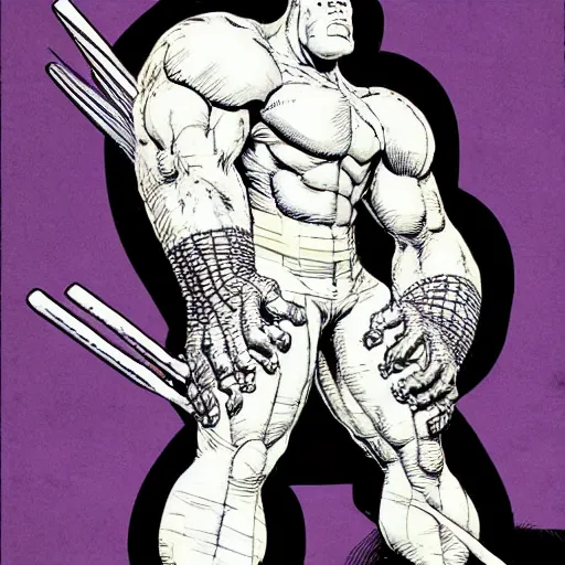 Prompt: a giant monster made of whipped cream. Illustration, dystopian style, inked and colored, by john romita jr.