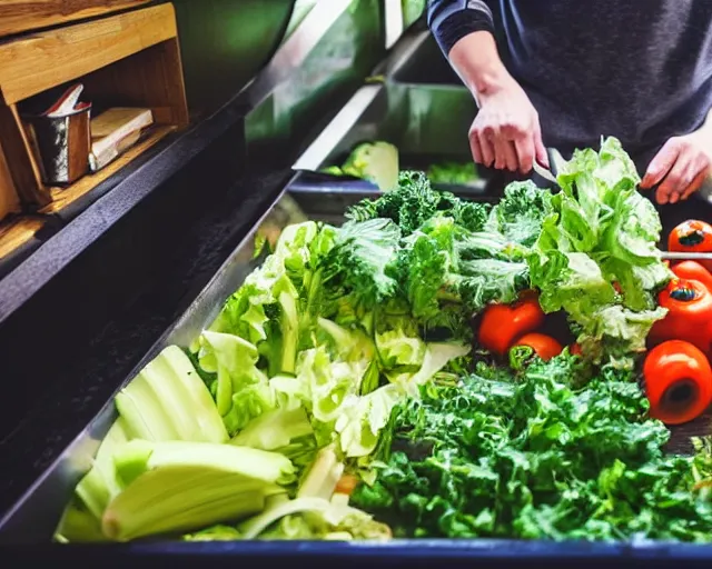 Image similar to 9 0 degrees fov, first person point of view of me cutting vegetables