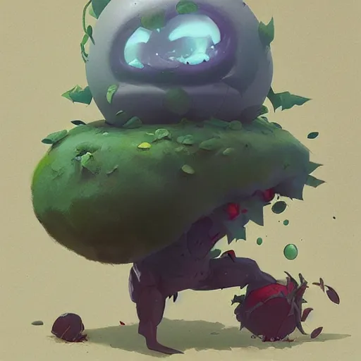 Image similar to Oddish ,Greg rutkowski, Trending artstation, cinematográfica, digital Art