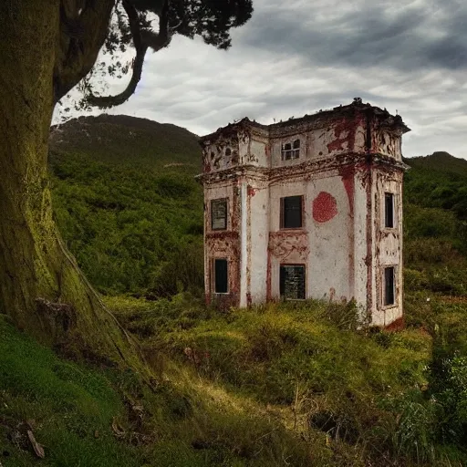 Image similar to beautiful land for the neglected damaged and abandoned by guilermo de toro, and stephen king