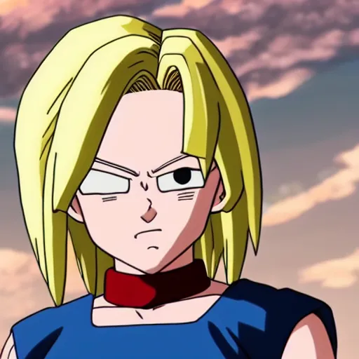 Image similar to a closeup detailed portrait of Android 18 from Dragon Ball Z, anime masterpiece by Studio Ghibli, 8k, sharp high quality anime