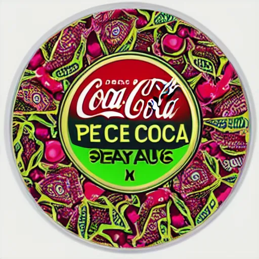 Prompt: psychedelic coca - cola